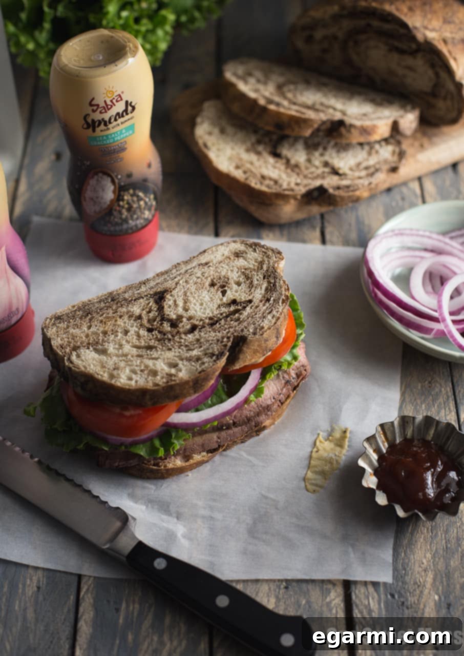 BBQ Steakhouse Sandwich - Hearty Meal Idea