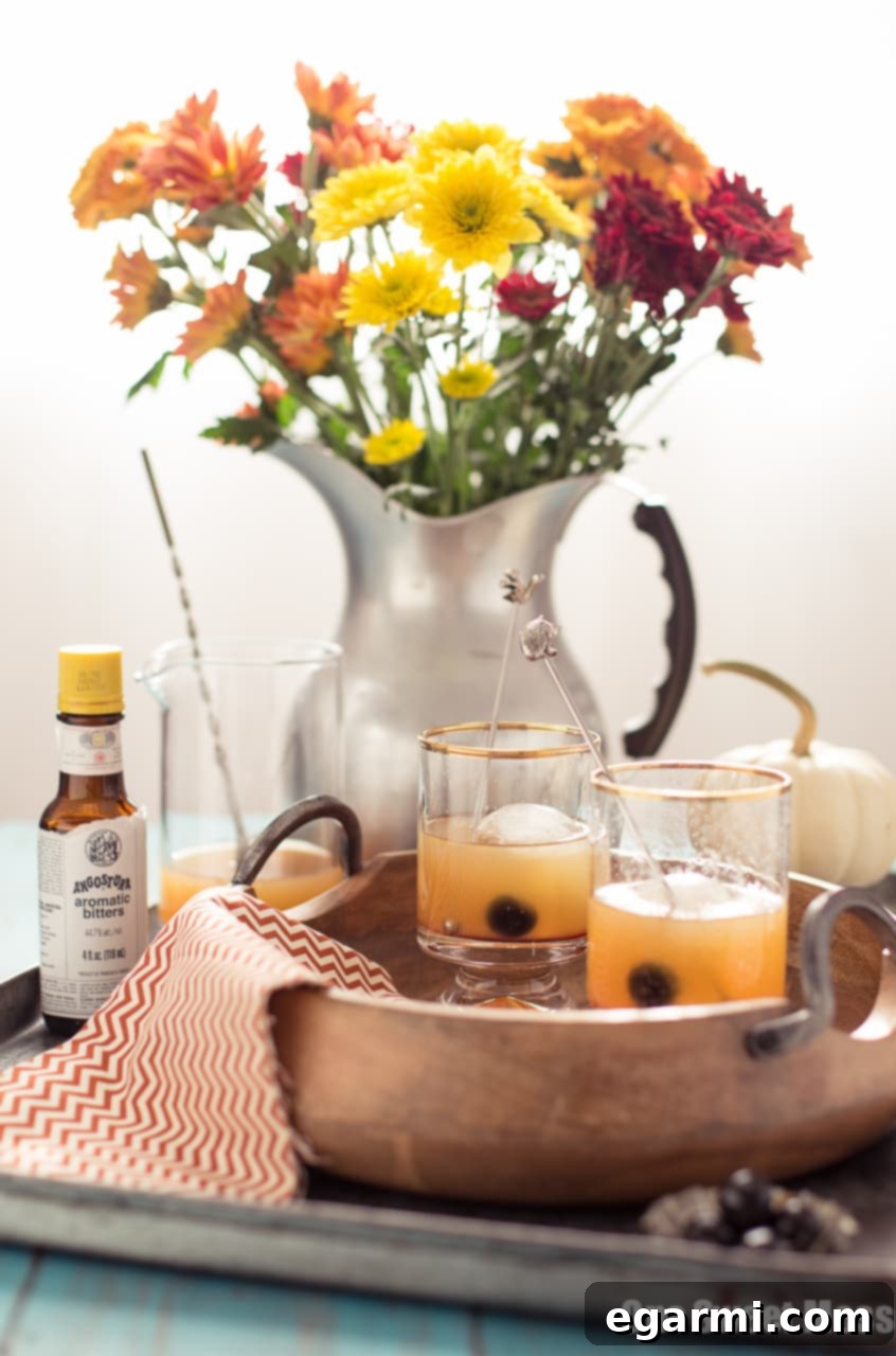 Delicious Pumpkin Spice Rum Old Fashioned Ready to Be Enjoyed