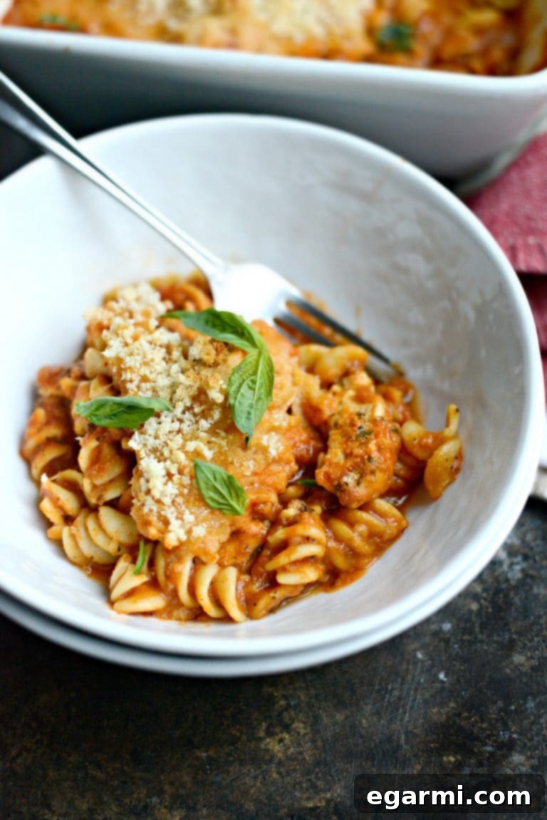 One-Pan Chicken Parmesan Casserole - Easy Weeknight Dinner