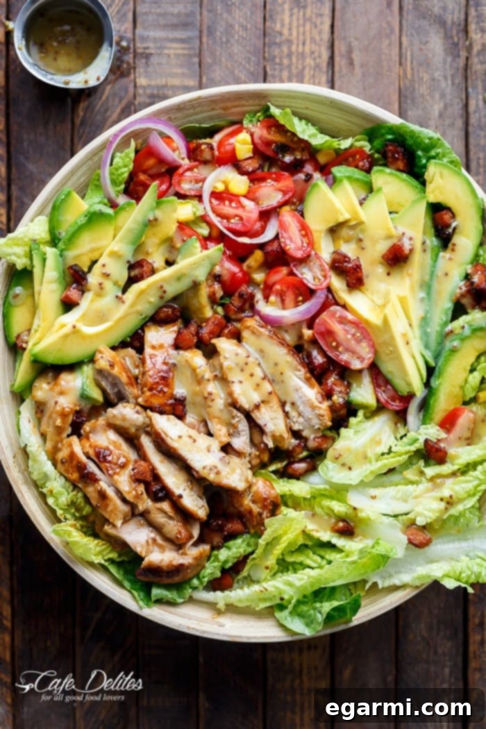 Honey Mustard Chicken Bacon Avocado Salad – A Gourmet Salad Experience