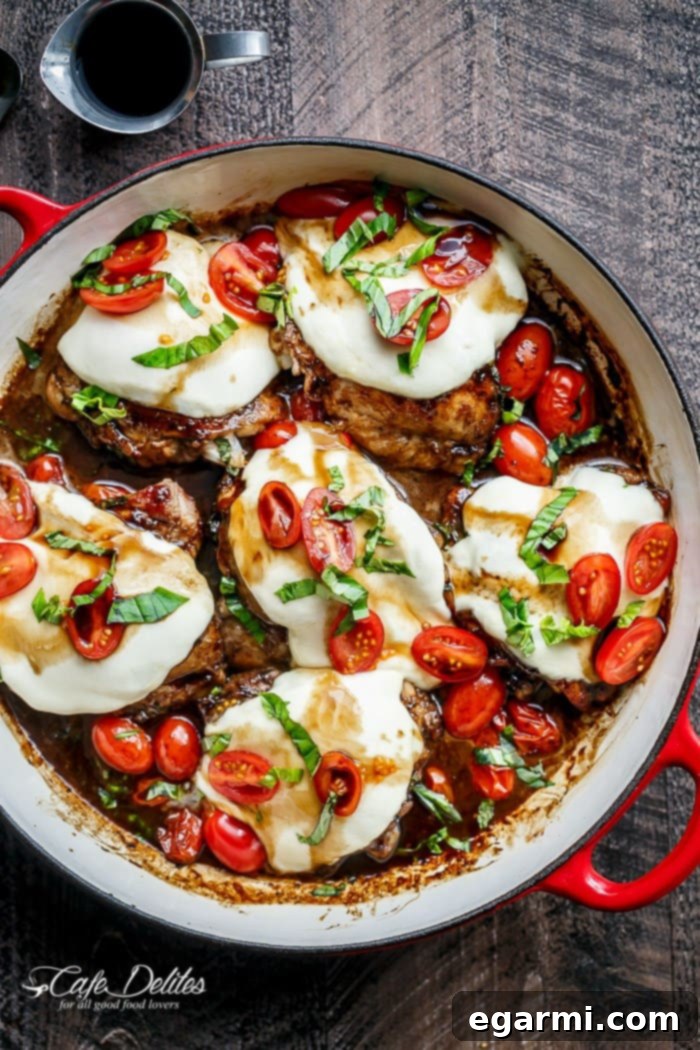 Balsamic Glazed Caprese Chicken - A Quick and Healthy Dinner
