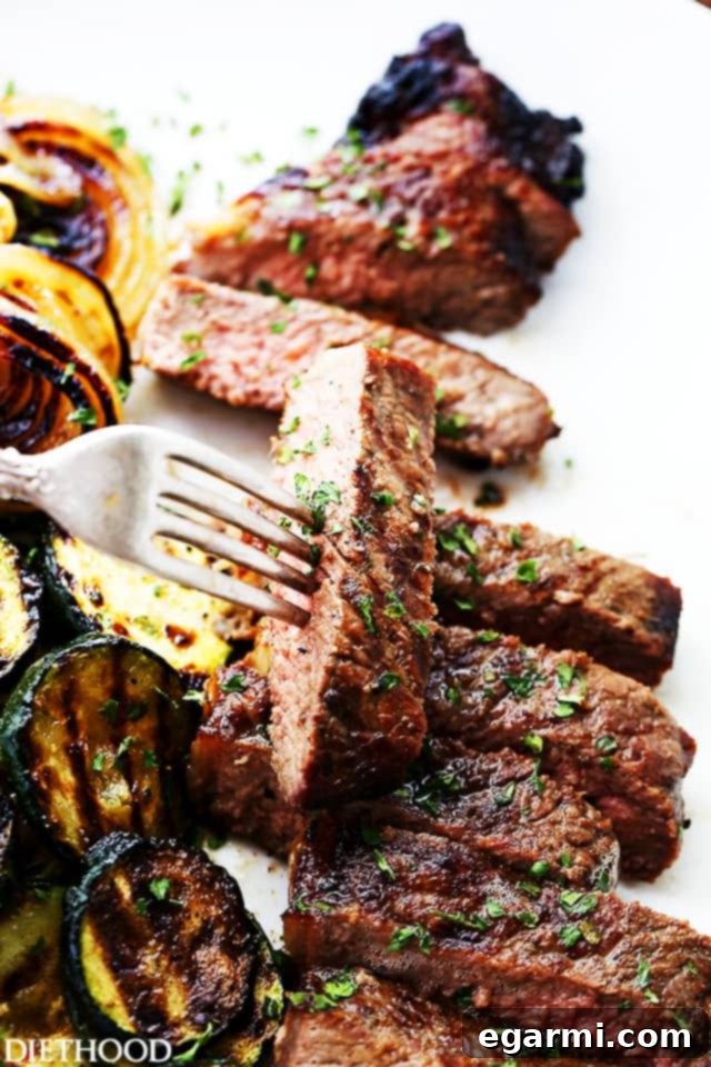 Juicy Jack Daniel's Grilled Steak, perfectly seared and flavorful, ideal for an impressive weeknight dinner