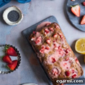 Strawberry Lemon Poppy Seed Bread
