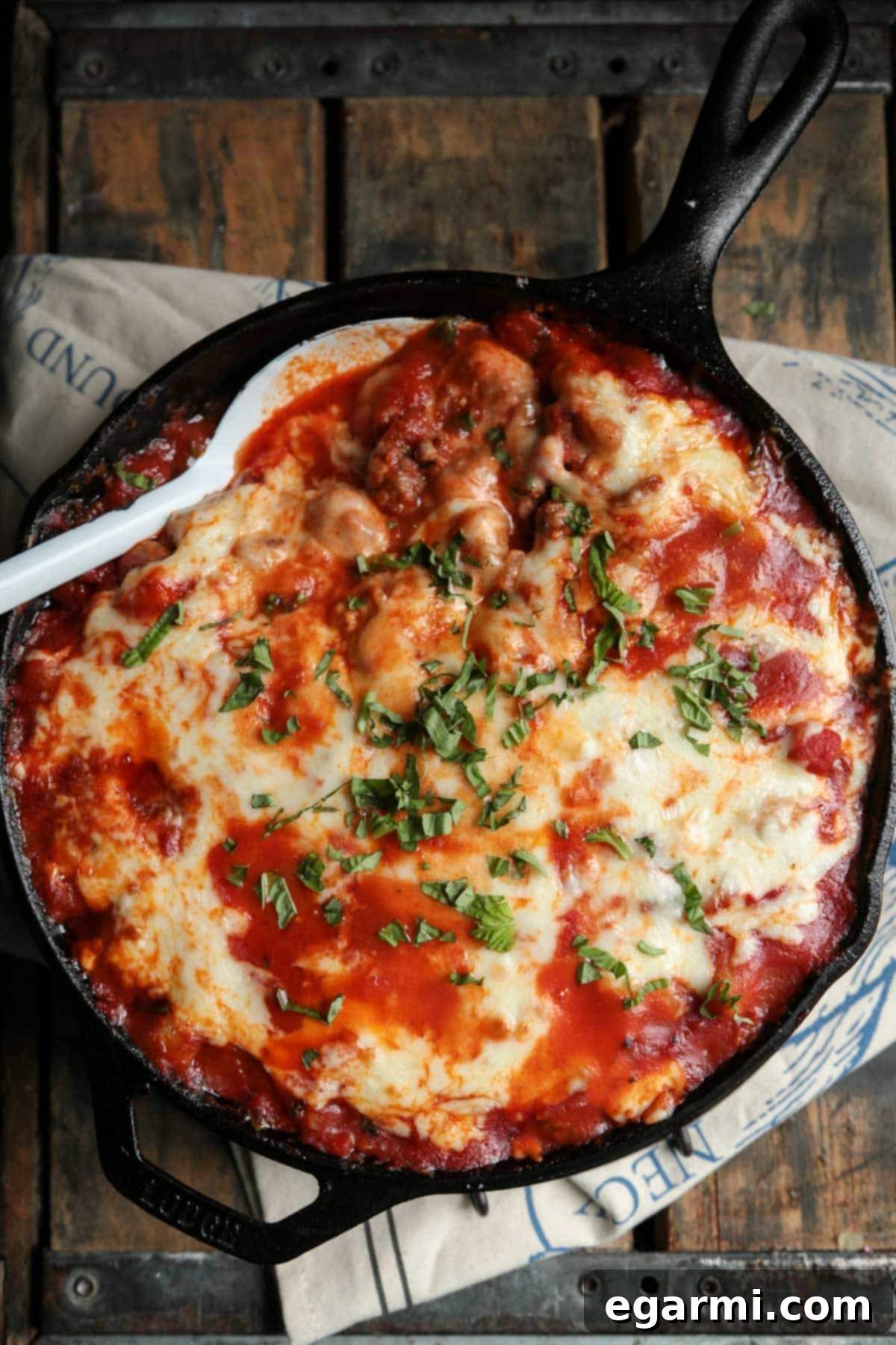 Easy Sausage and Cheese Baked Gnocchi - A perfect comfort food recipe for Monday evenings, combining pasta, sausage, and cheese.