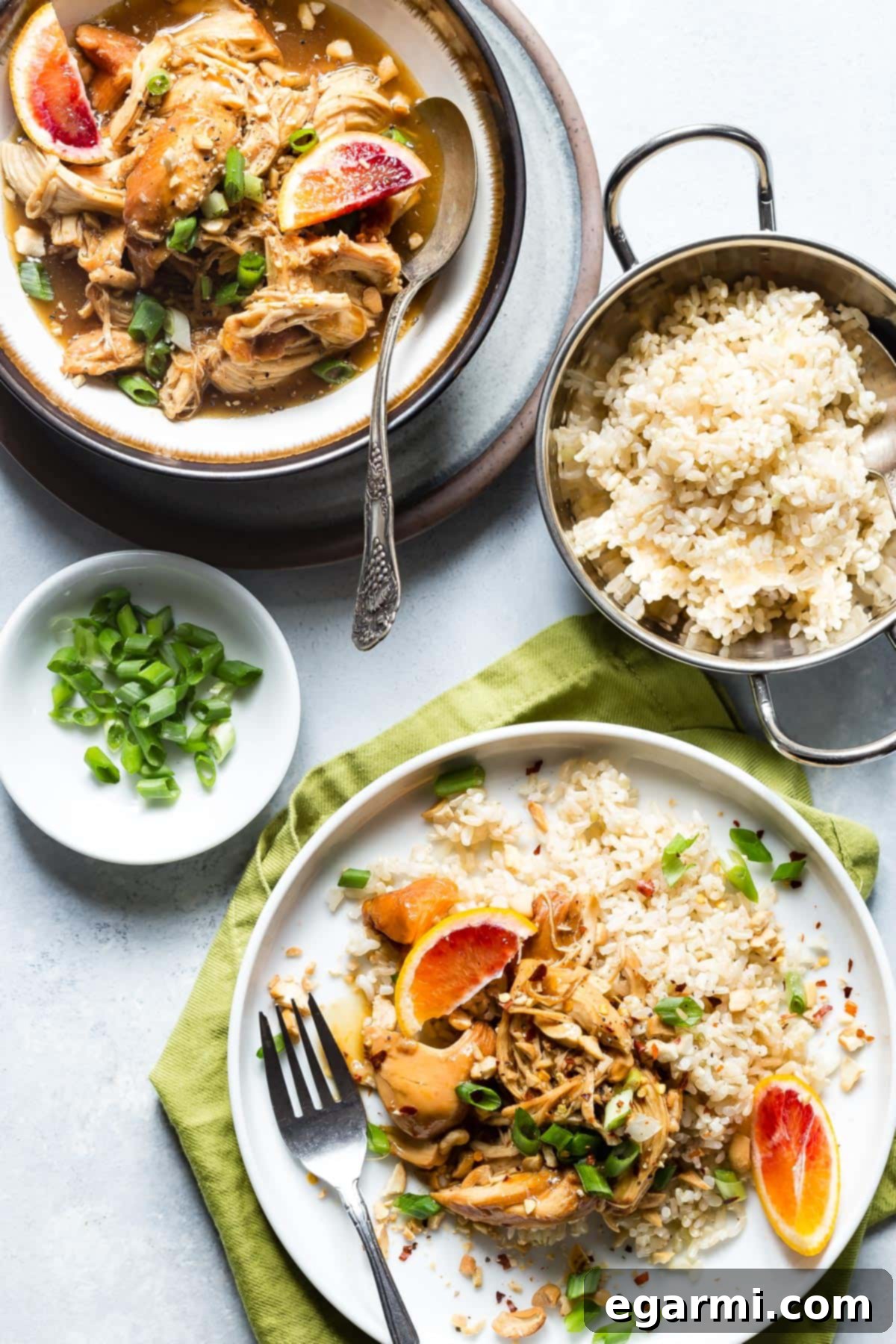 Slow Cooker Orange Chicken - A convenient and flavorful Asian-inspired dinner option for Tuesday, ideal for busy schedules.