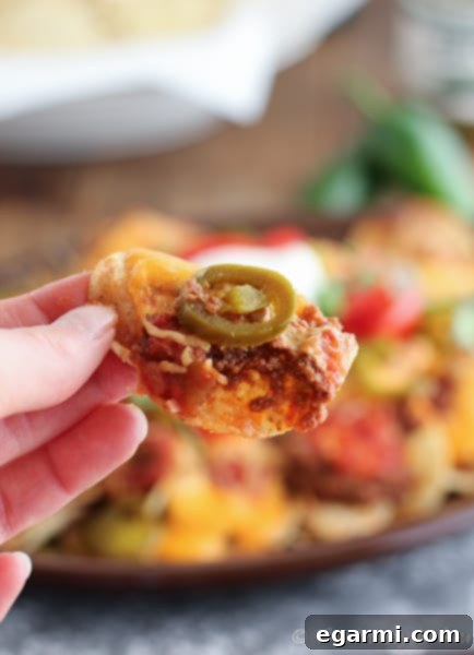 Best Game Day Nachos with Two Cheeses and Chili