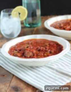 Smoky Slow Cooker Venison Chili hero image