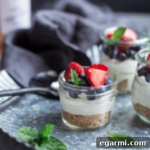 No-Bake Lemon Cheesecake with Rosé Glazed Berries