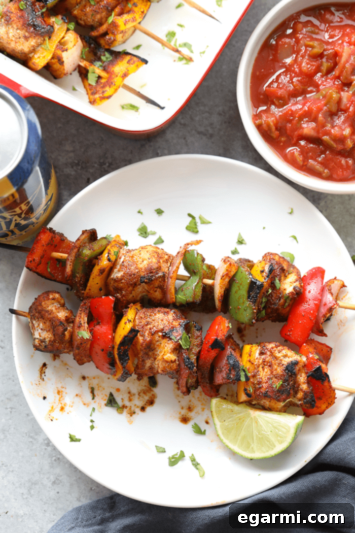 Weekly Meal Plan, June 19, 2017 6 Chicken Fajita Kabobs