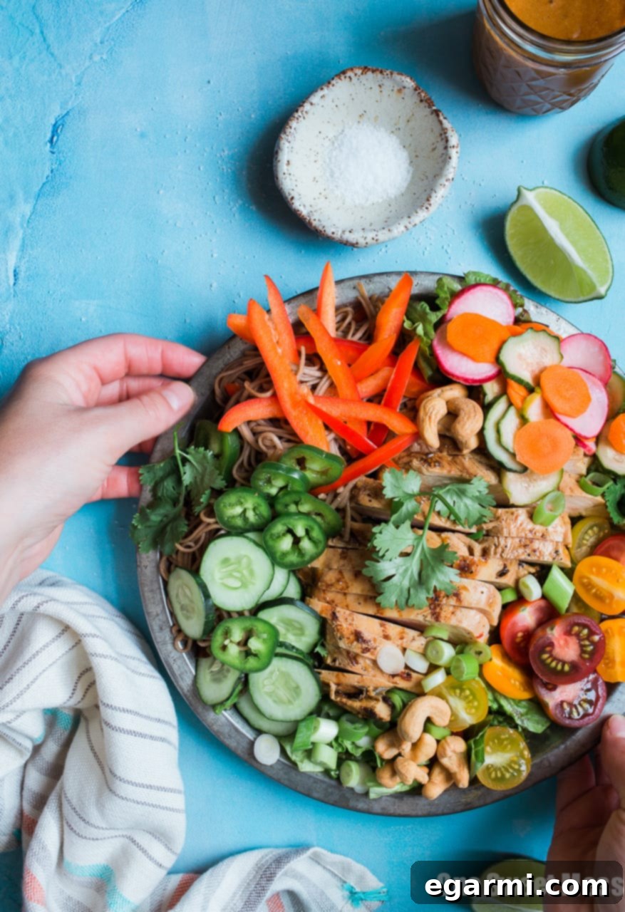 Bahn Mi Chicken Salad with Pineapple Soy Glaze 3 Pineapple Soy Glazed Chicken Bahn Mi Salad with Peanut Dressing