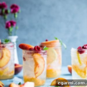 Fresh Peach Crush Cocktail