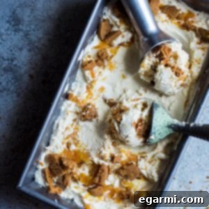 No-Churn Peach Cobbler Ice Cream