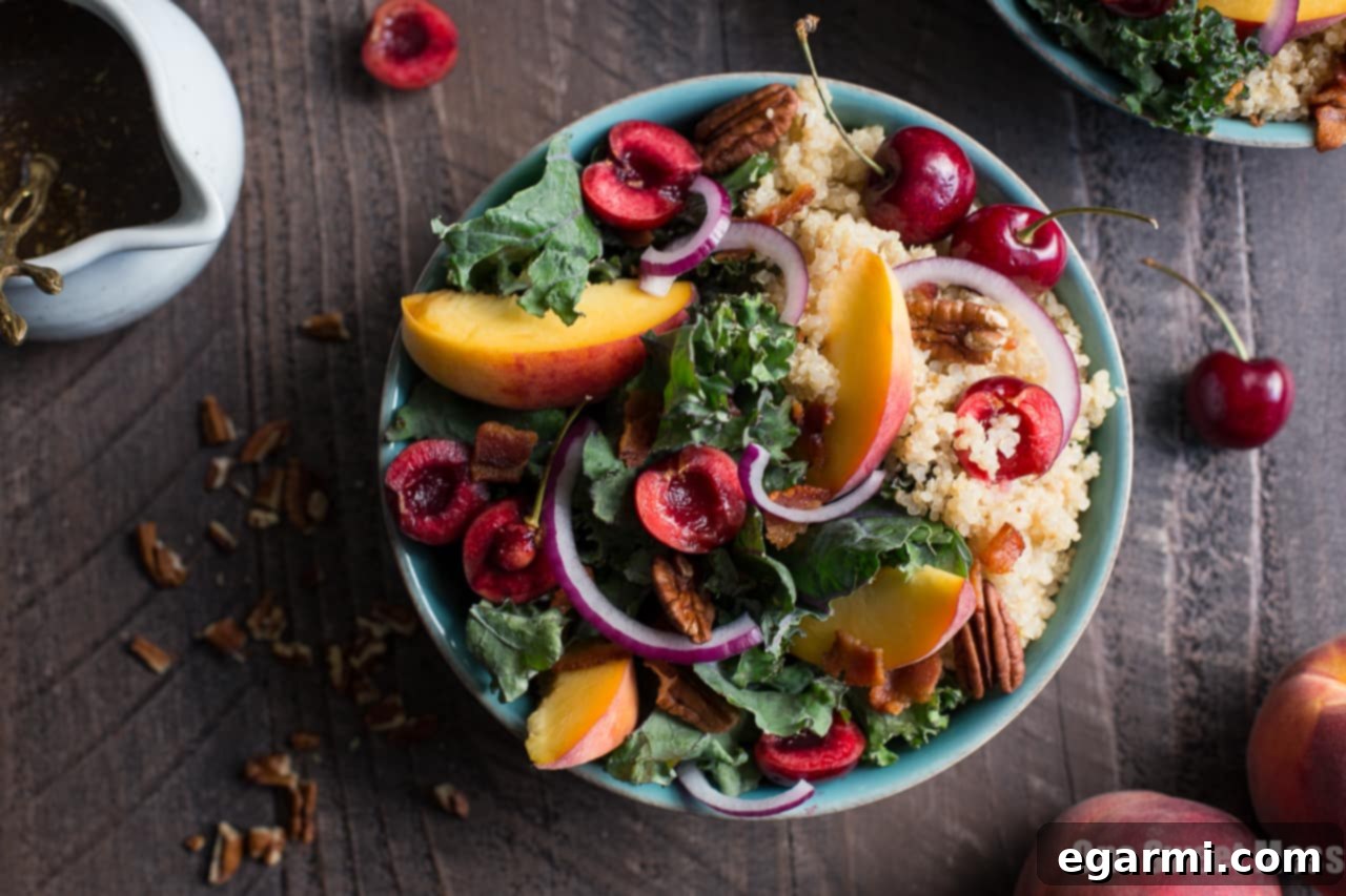 Summer Stone Fruit Kale and Quinoa Salad: A Recipe for Gut Health