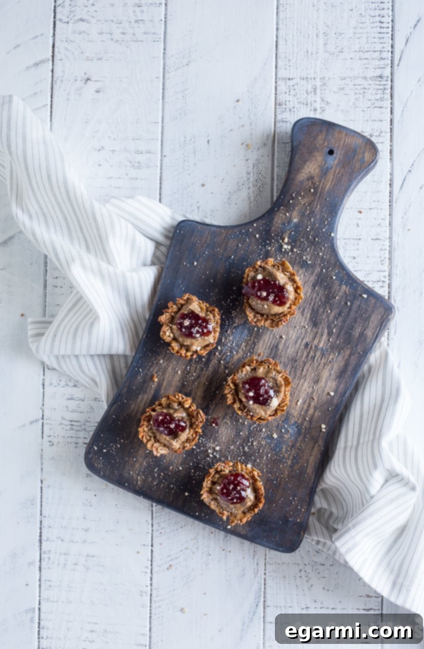 Delicious Honey Almond Butter Mini Granola Cups for kids and adults