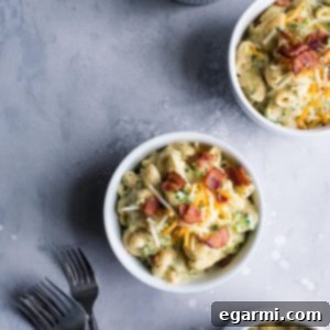 Bacon Broccoli Mac and Cheese - This budget friendly meal will happily feed a family of four for $10