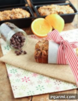 Featured image of Pumpkin Orange Chocolate Chip Bread with Orange Glaze for the recipe card