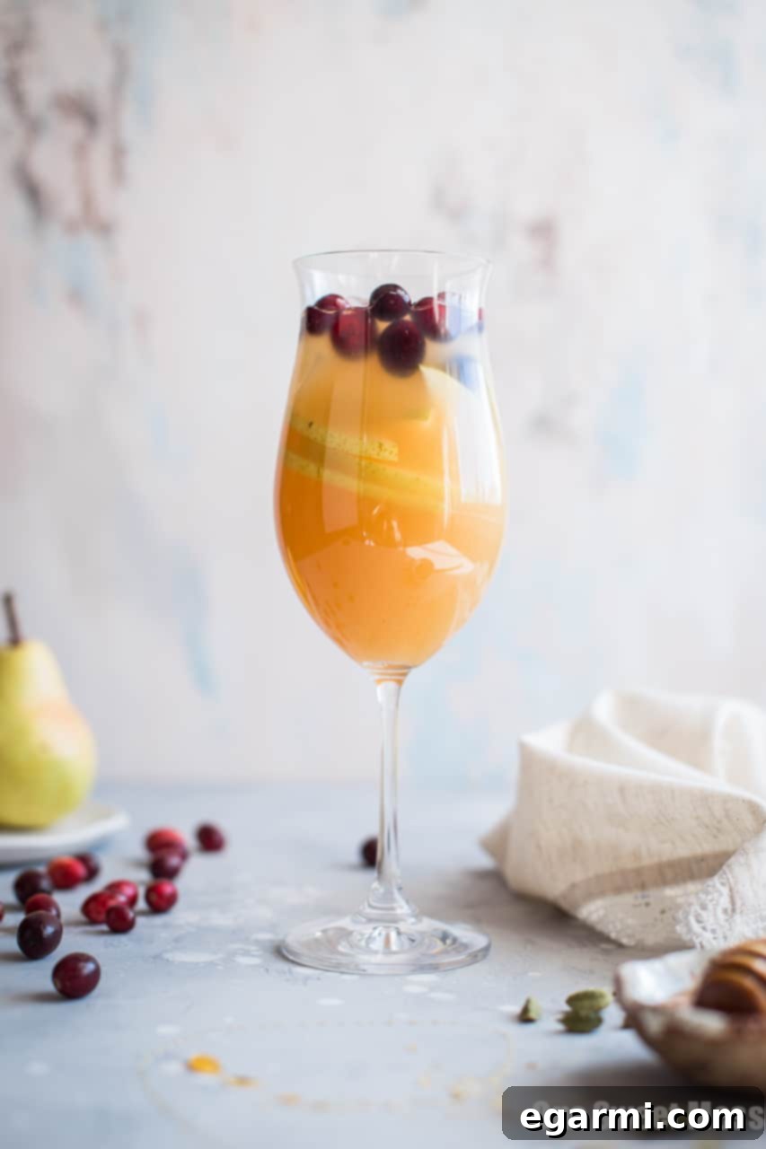 Honeyed Cardamom Pear Sangria 4 Honey Pear Cardamom Sangria