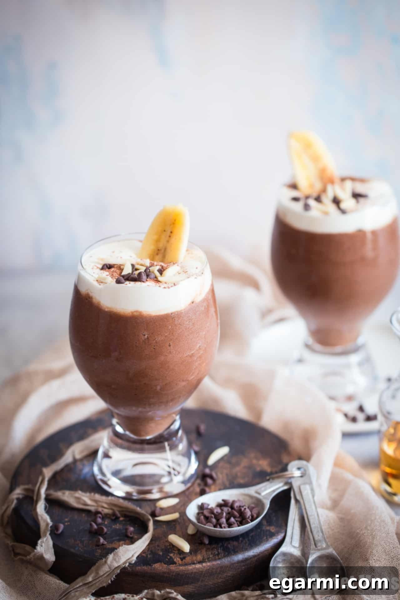 Dirty Banana Cocktail: This frozen cocktail is a creamy blend of chocolate, bananas, and espresso.