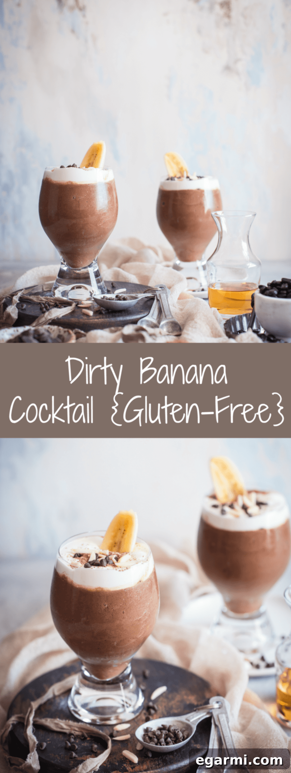 Dirty Banana Cocktail: This frozen cocktail is a creamy blend of chocolate, bananas, and espresso.