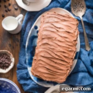 Gluten-Free Chocolate Chip Banana Bread with Mocha Buttercream - Finished Product