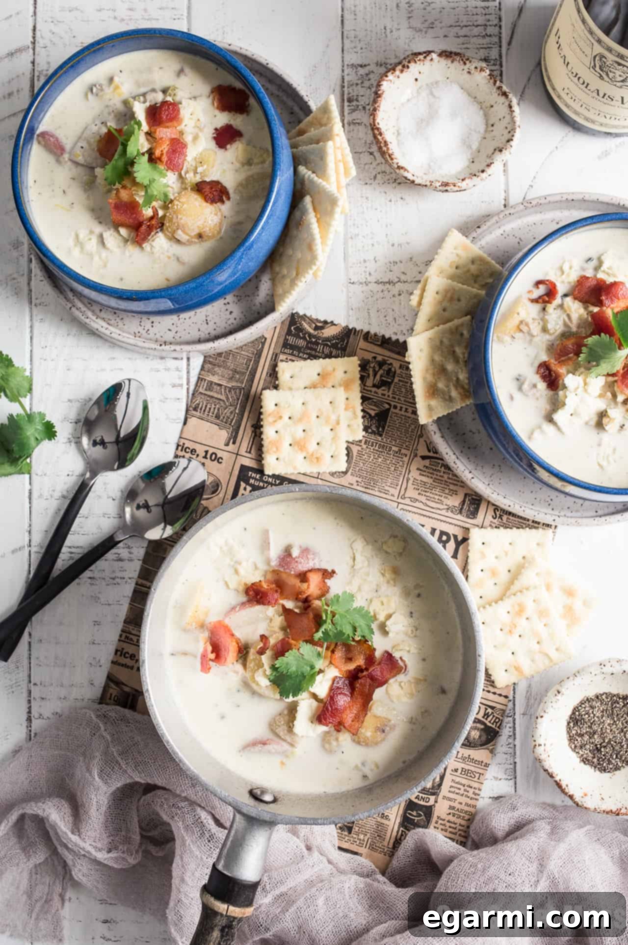 New England Clam Chowder: This one-pot meal is thick, hearty and gluten-free.