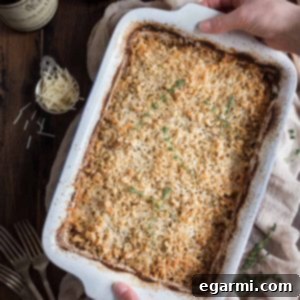 Potato & Leek Gratin: This creamy spring side dish is loaded with cheese and topped with a toasted walnut crumble.