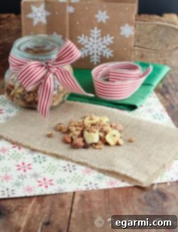 Peanut Butter Banana Chip Granola recipe card image