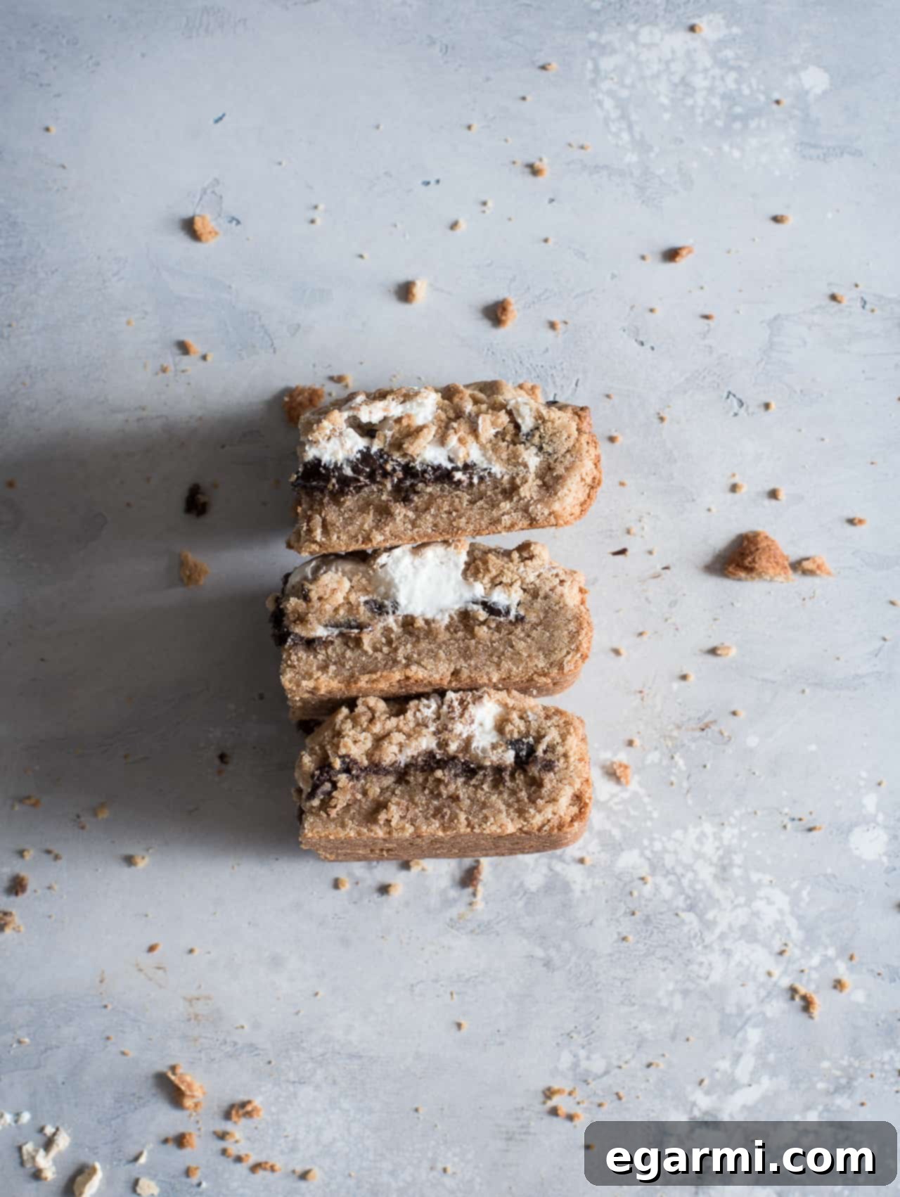 Golden Brown Gluten-Free Peanut Butter S'mores Bars