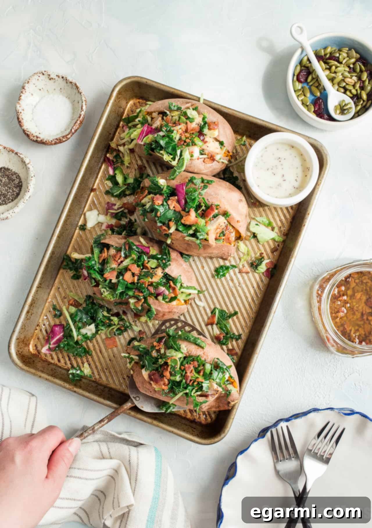 Grilled chicken breasts glazed with poppy seed dressing, ready for the stuffed sweet potatoes.