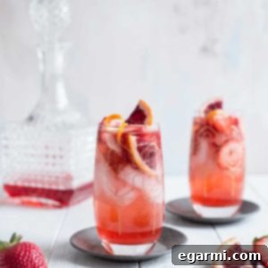 Strawberry Campari Gin Spritz