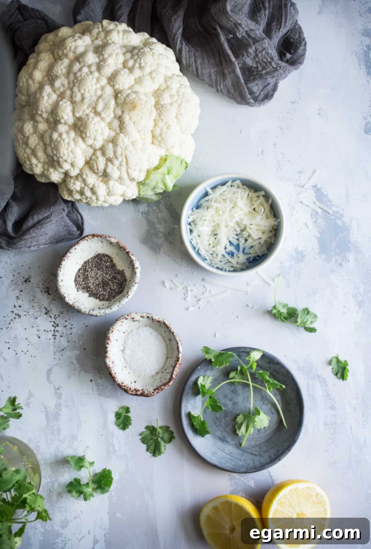 Mise En Place for Cauliflower - Healthy Cooking