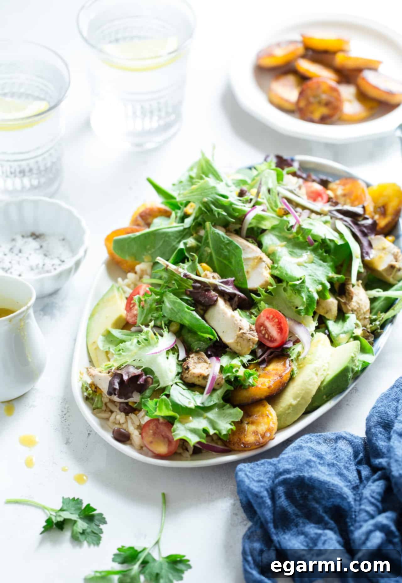 Cuban-Style Grilled Chicken & Brown Rice Salad (Gluten-Free)