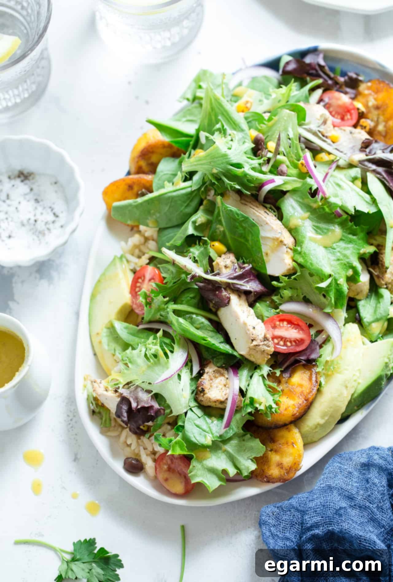 Cuban-Style Grilled Chicken & Brown Rice Salad (Gluten-Free)