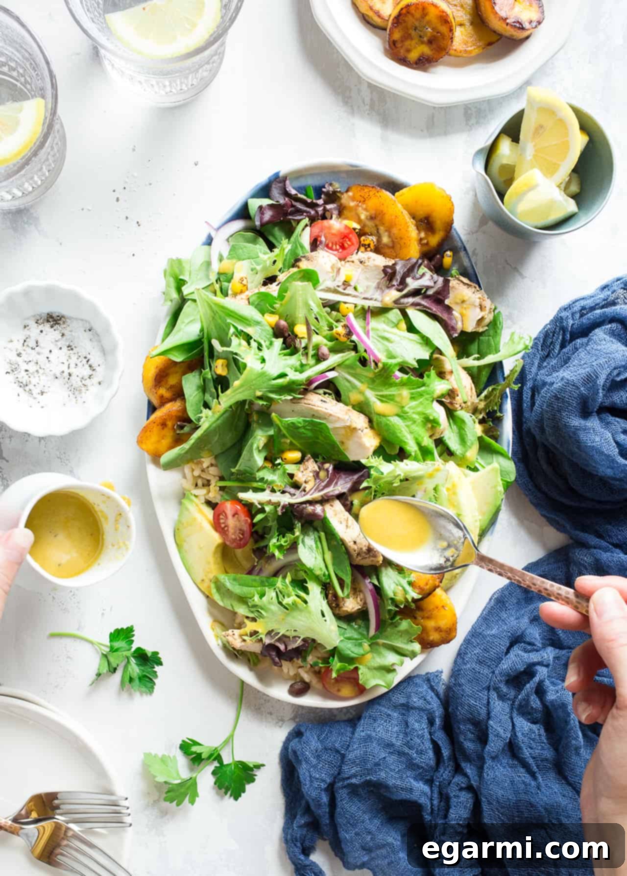Cuban-Style Grilled Chicken & Brown Rice Salad (Gluten-Free)