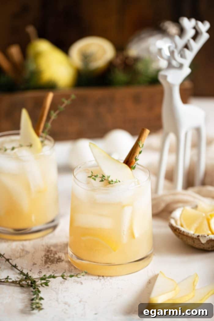 Spiced Pear Gin & Tonic