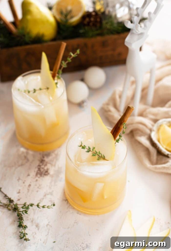 Spiced Pear Gin & Tonic