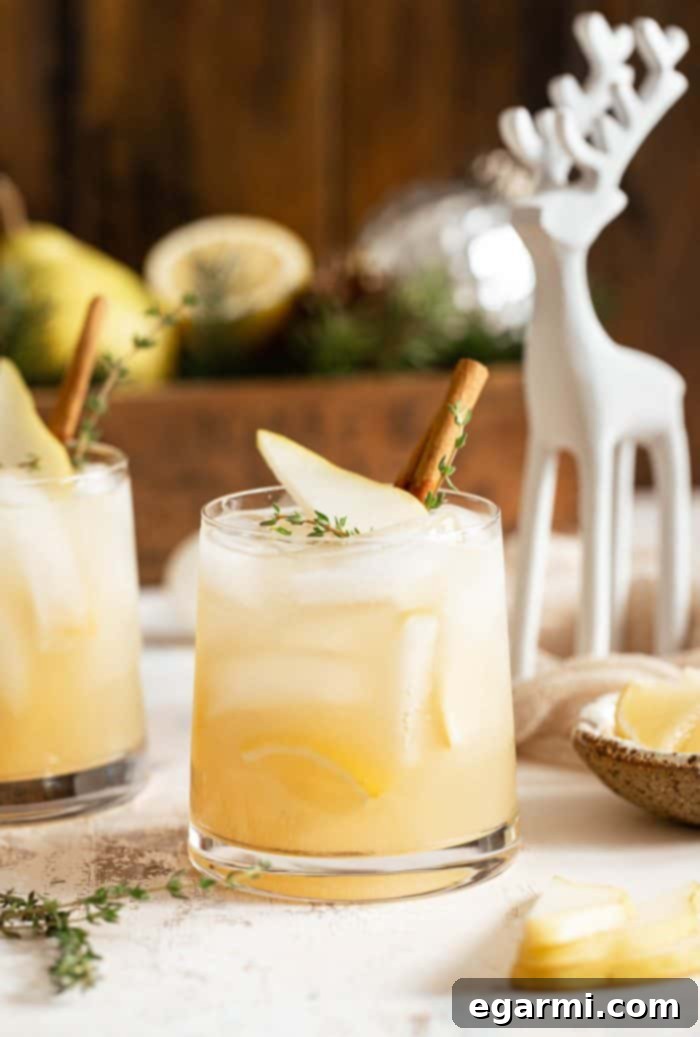 Spiced Pear Gin & Tonic