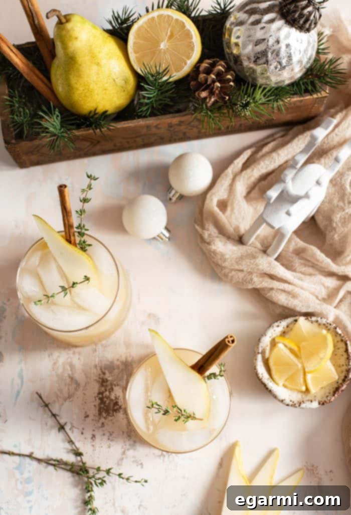 Spiced Pear Gin & Tonic