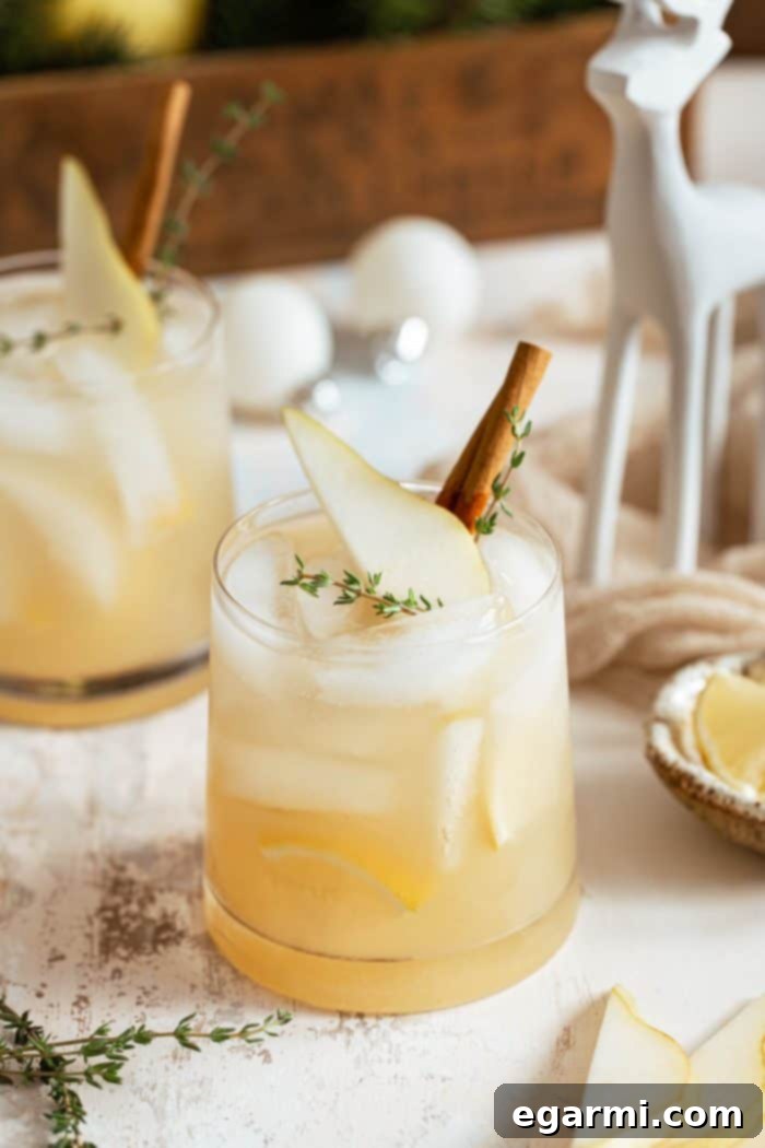 Spiced Pear Gin & Tonic