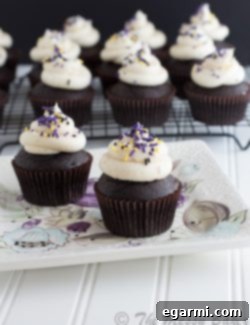 Decadent Dark Chocolate Bailey's Cupcakes 2 img 2553 7