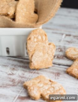 A batch of delicious homemade peanut butter bacon dog biscuits