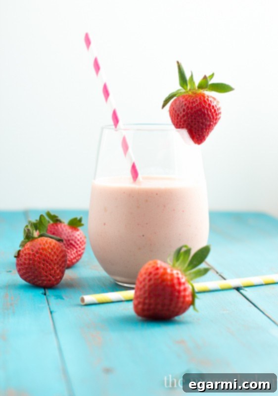 Strawberry Peach Malted Dream 2 Delicious Strawberry Peach Malted Smoothie for a healthy treat