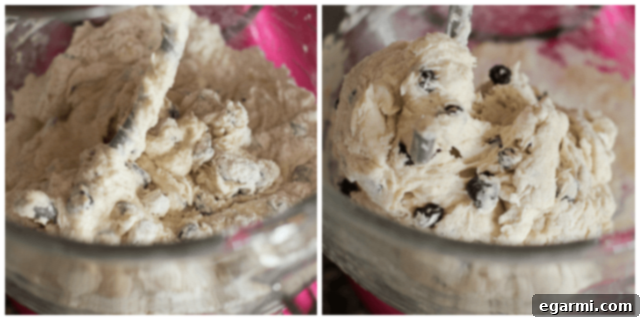 Mixing the dry ingredients for homemade bagels