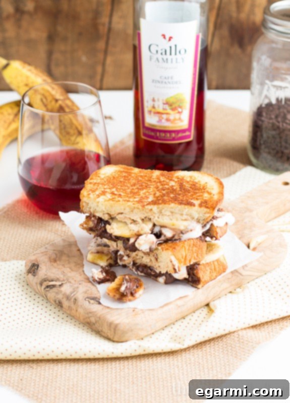 Dessert Grilled Cheese - Layers of Sweetness