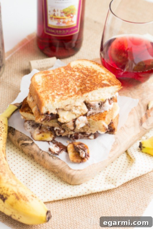 Funky Monkey Dessert Grilled Cheese - Ready to Serve