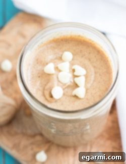 Final White Chocolate Cinnamon Almond Butter in a small glass jar