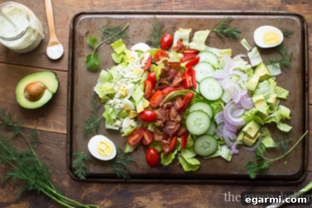 Fresh Ingredients for a Flavorful Cobb Salad