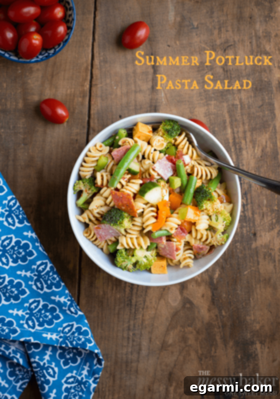 Delicious and Easy Summer Pasta Salad | The Messy Baker Blog