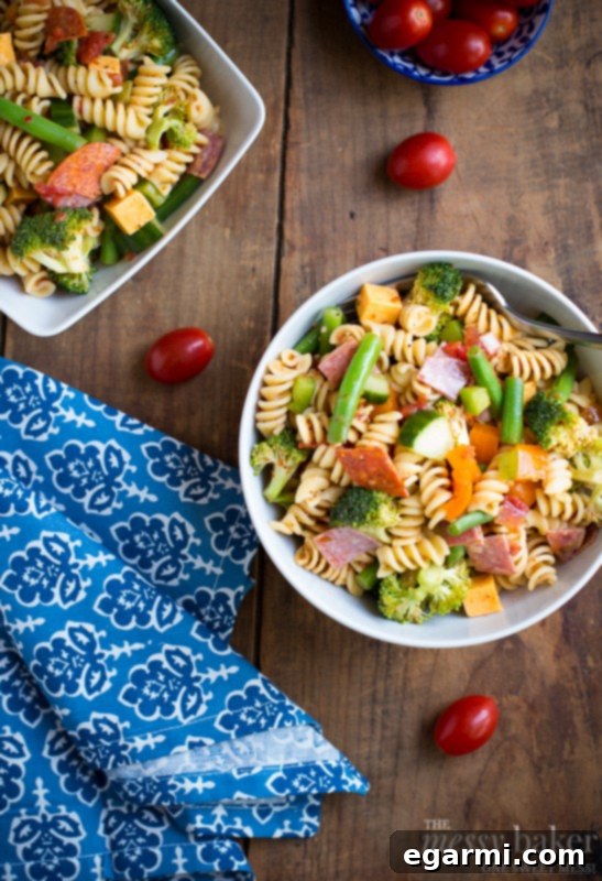 Summer Pasta Salad with Fresh Vegetables and Rotini | Recipe Ideas