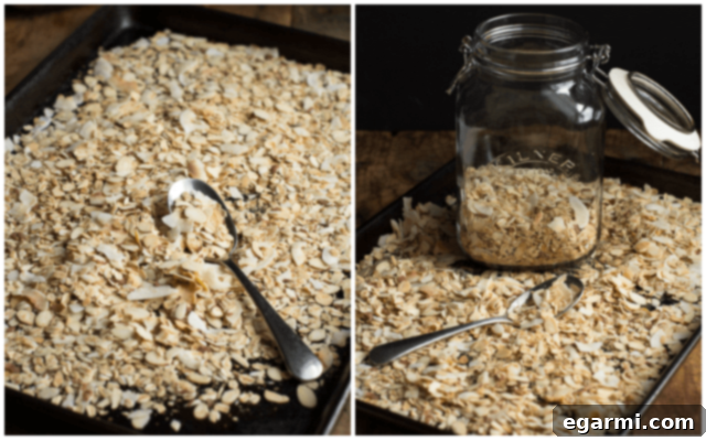 Golden Coconut Muesli 3 Toasted Coconut Muesli served in a bowl with berries